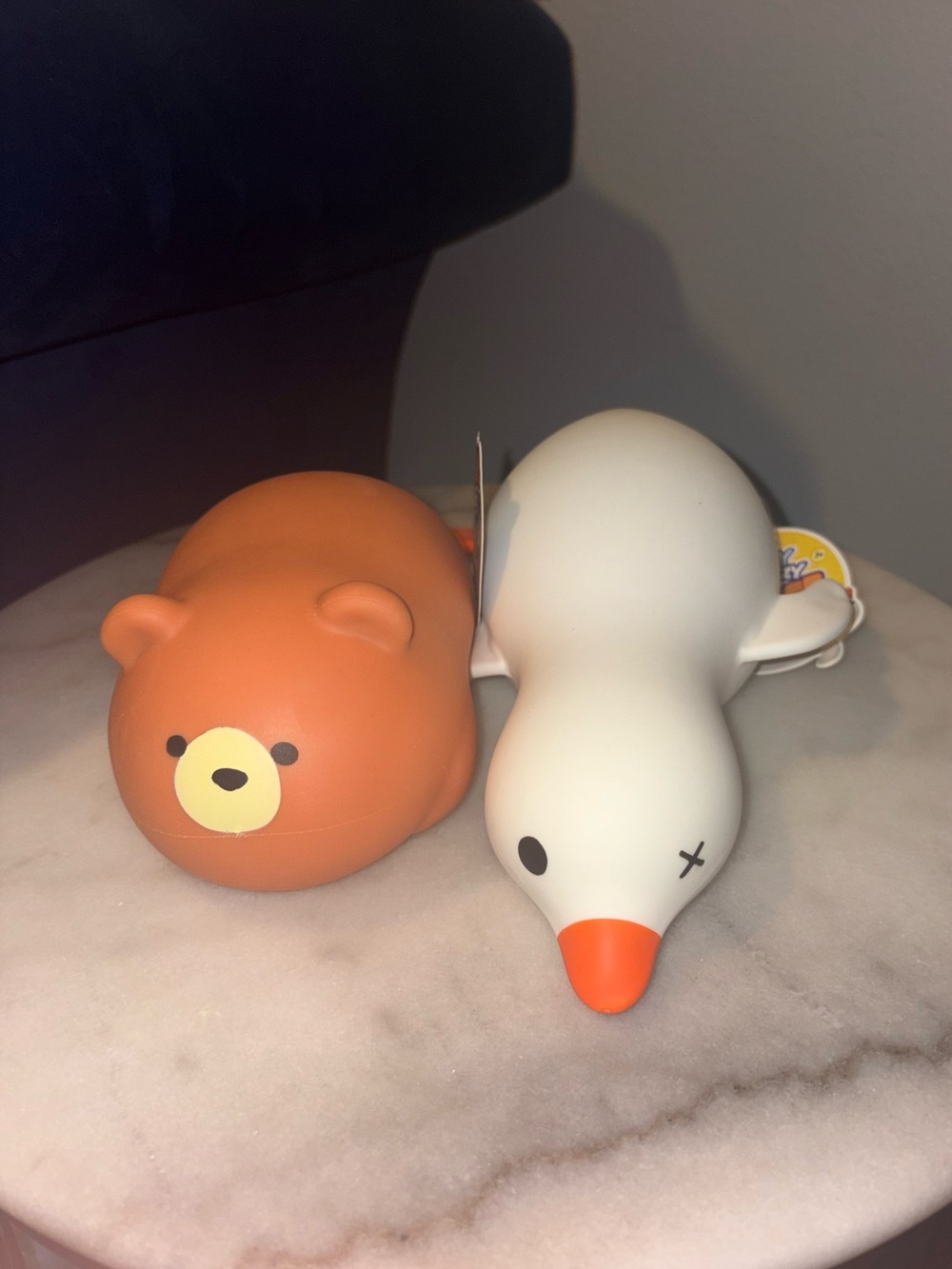 ORB Squeezy Snugglies - Brown bear and Goose squishies